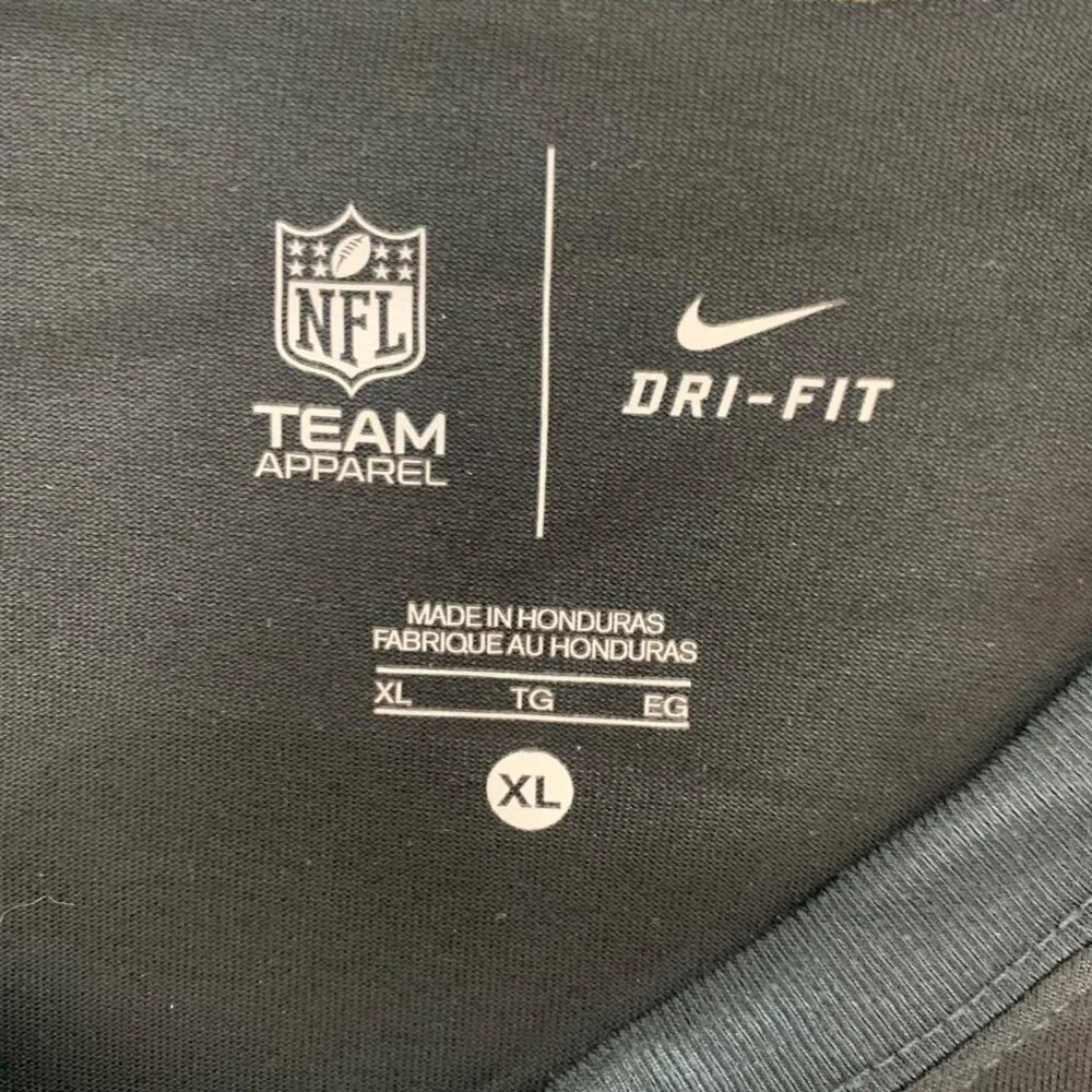 New Orleans Saints NFL Black Nike Dri Fit Short Sleeve Athletic Crewneck Shirt